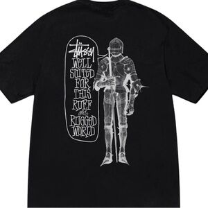 Stussy well suited graphic logo double side T-shirt size extra large nwt